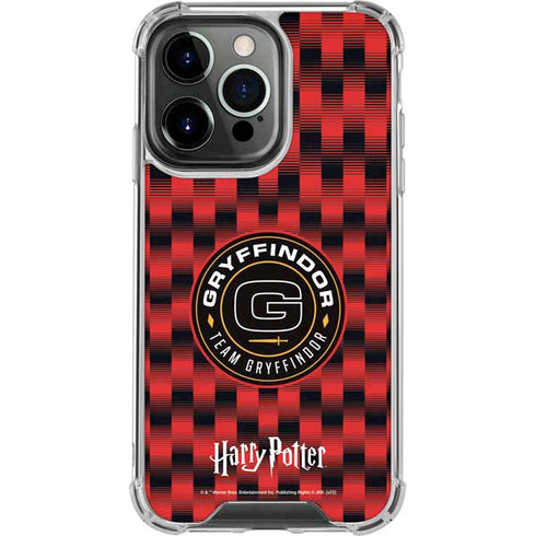 Wizarding Worlds Harry Potter Team Gryffindor iPhone 16 Pro Clear Case